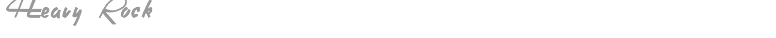 Heavy Rock font preview